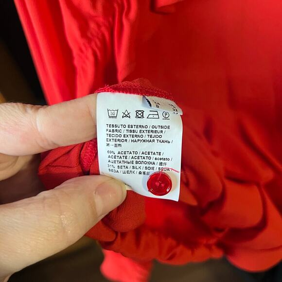 NWT Pinko Silk Ruffle Blouse - Picture 15 of 15